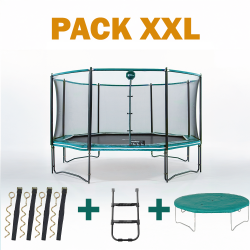 Octopulse 460 Trampolin - Pack XXL - Gr&uuml;n
