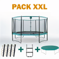 Octopulse 460 Trampolin - Pack XXL - Grün