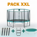 Octopulse 390 Trampolin - Pack XXL - Grün