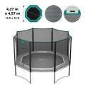 15ft Octopulse Premium trampoline net - Grün