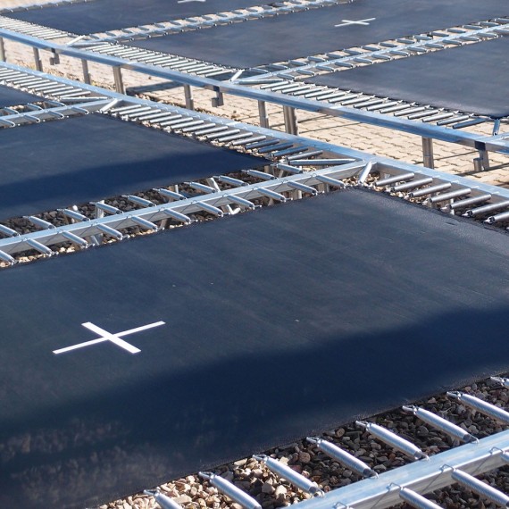 Aero 265 Trampolinreihen - Quadratisch