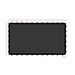 Toile de saut sur-mesure pour trampoline profesionnel