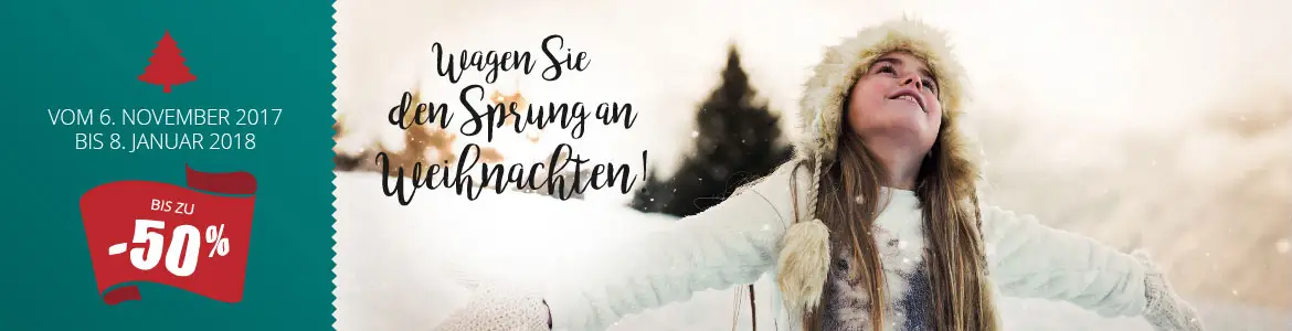 Wagen Sie den Sprung an Weihnachten!