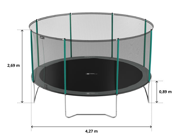 illustration de caractéristiques du produit Start'Up 430 Trampolin - Pack XL