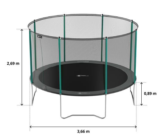 illustration de caractéristiques du produit Start'Up 360 Trampolin - Pack XXL