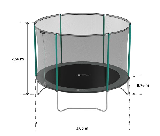 illustration de caractéristiques du produit Start'Up 300 Trampolin - Pack XL
