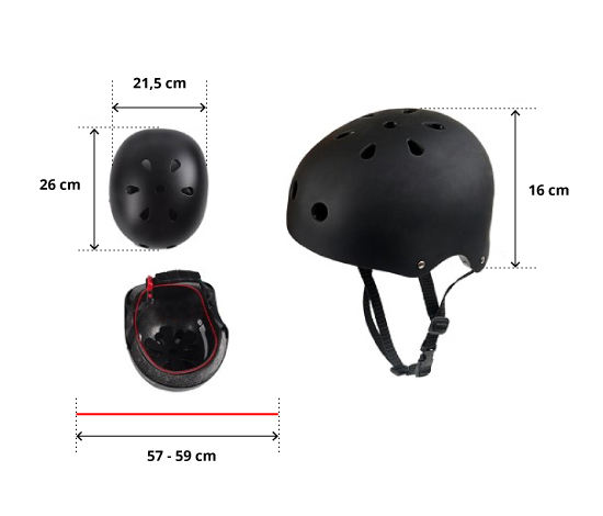 illustration de caractéristiques du produit Helm für Seilrutsche