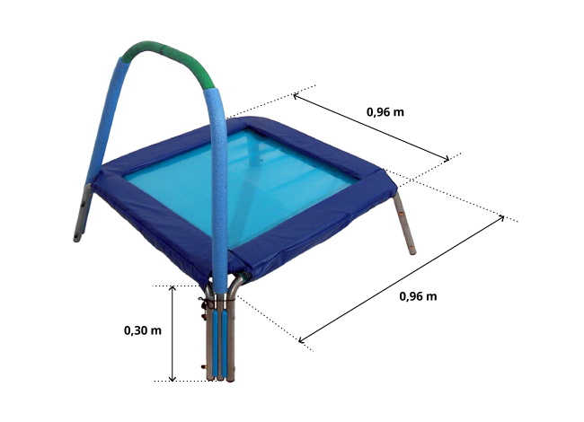 illustration de caractéristiques du produit Minitrampolin Baby Jump