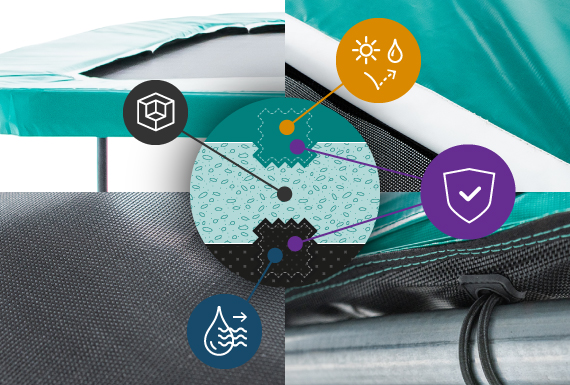 Apollo Square 300 Trampolin - Pack XL