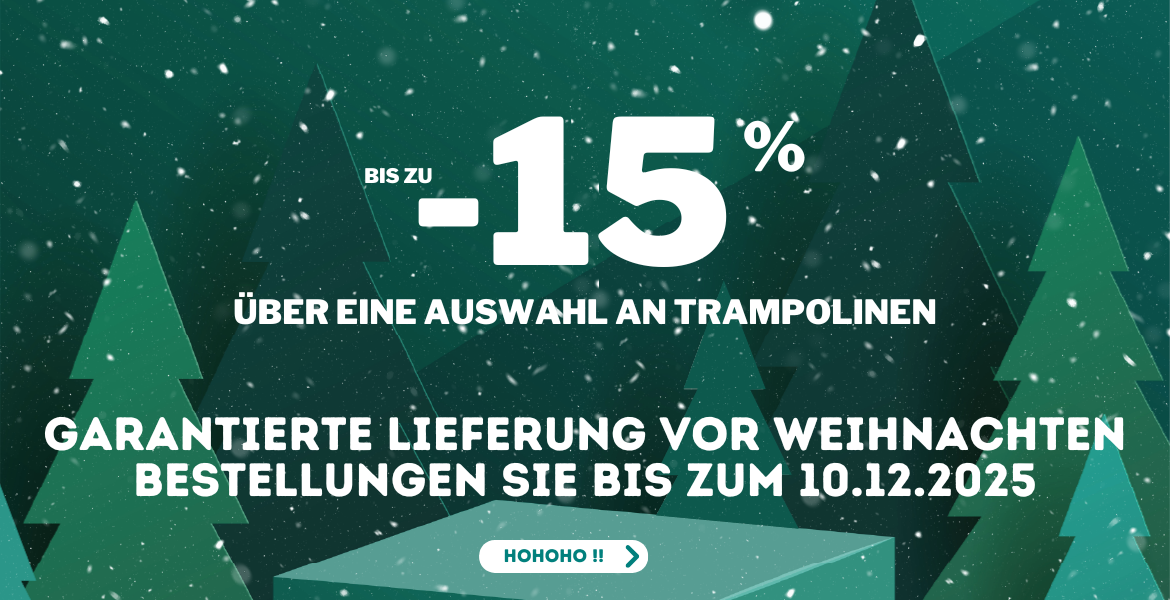 up to 15% discount on trampoline