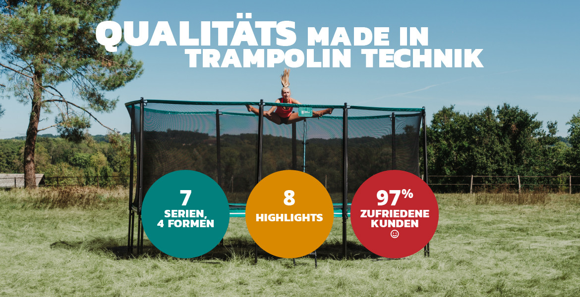 Qualitäts made in Trampolin Technik