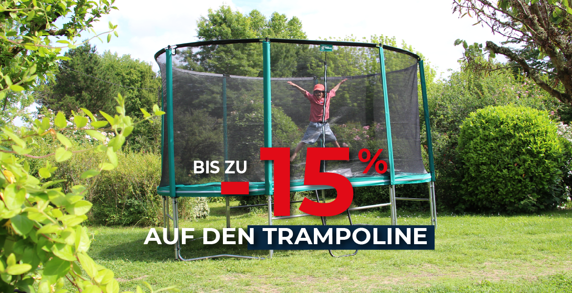 Entdecken Sie unsere Trampoline und Zubeh&ouml;rteile zu reduzierten Preisen. 