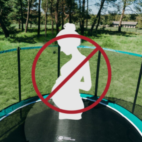 Trampolinspringen ist für schwangere Frauen nicht empfehlenswert