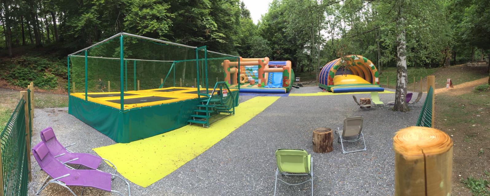 IMPULS Anlage - 4 rechteckige Trampoline